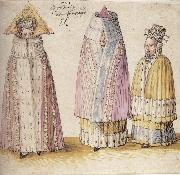 Albrecht Durer Three Mighty Ladies From Livonia oil painting reproduction